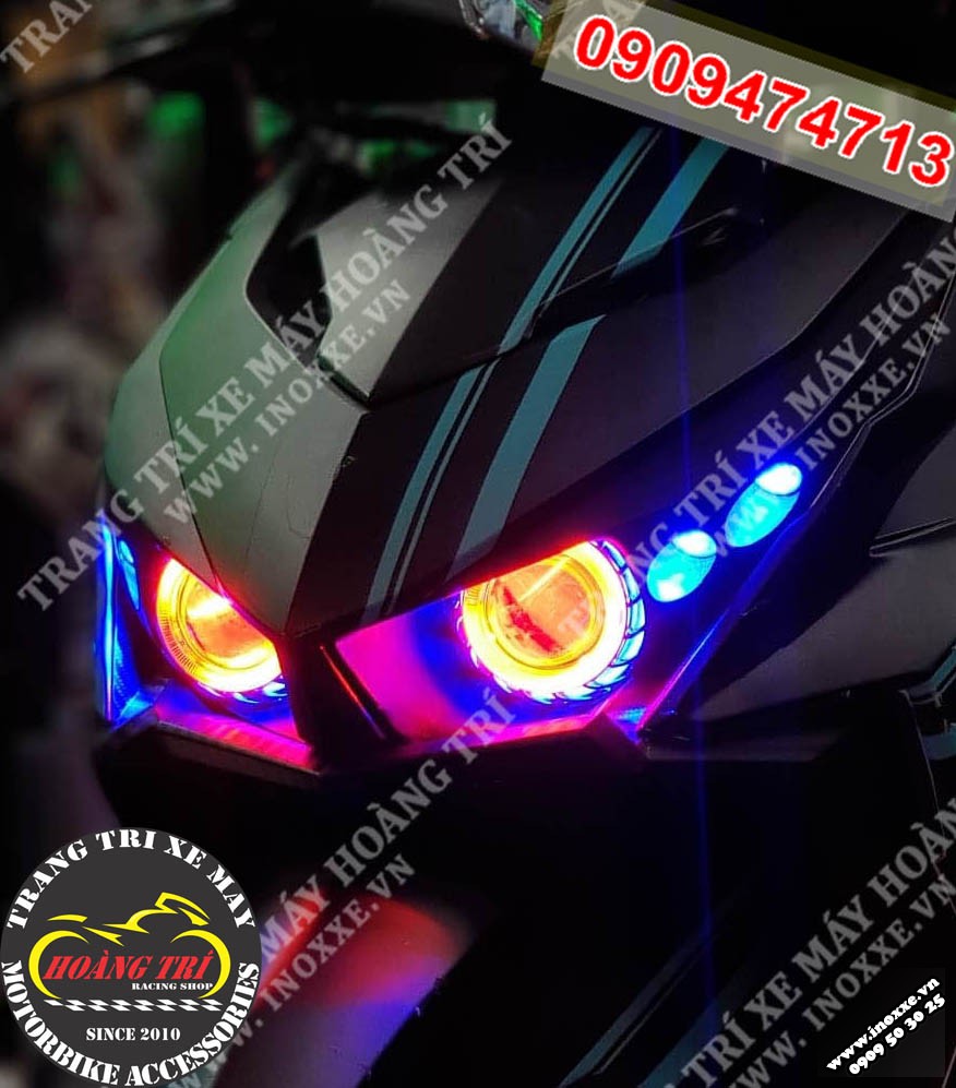 Độ đèn mắt cú Click Thái - Vario